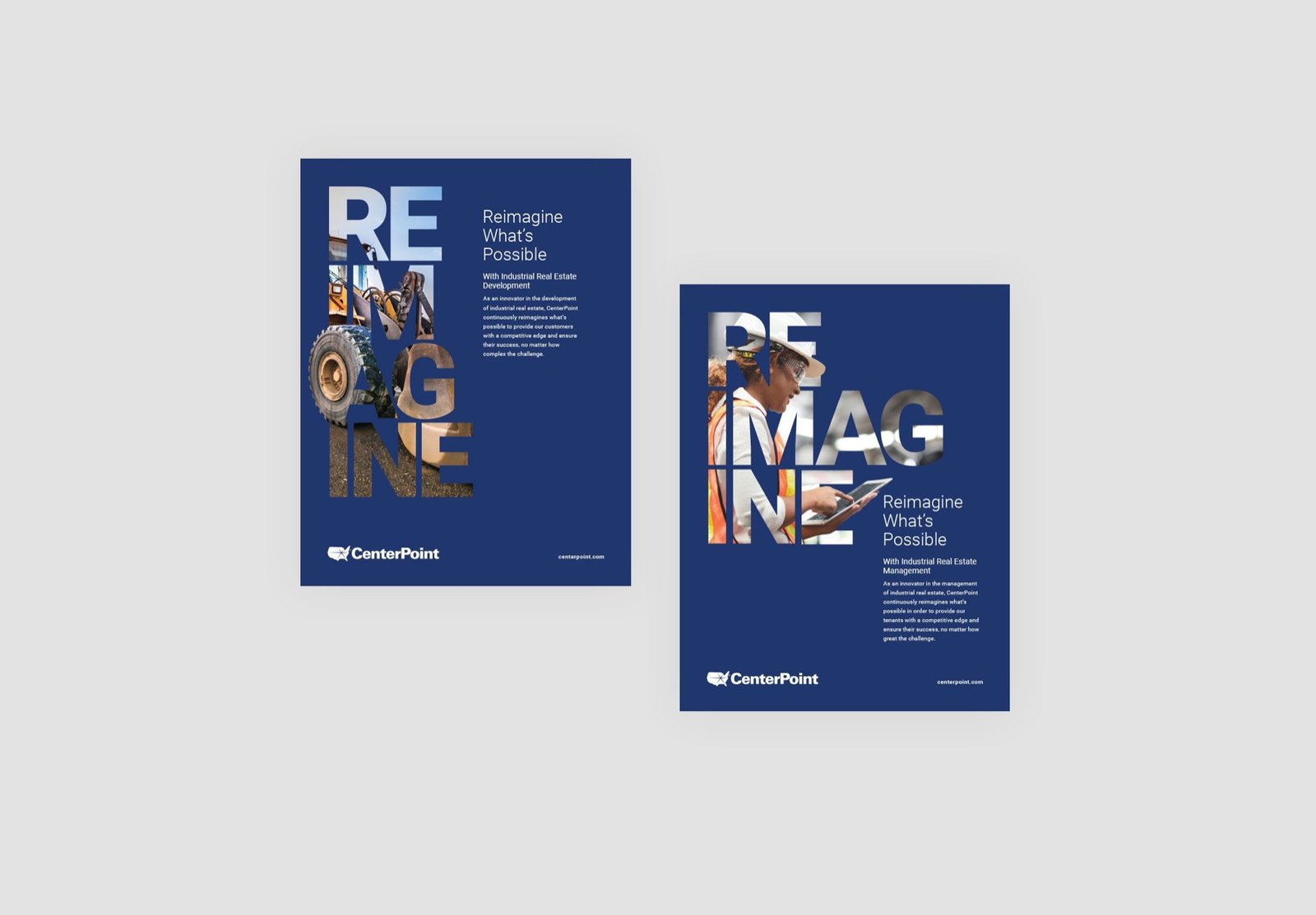 CenterPoint Properties printed site plan collateral