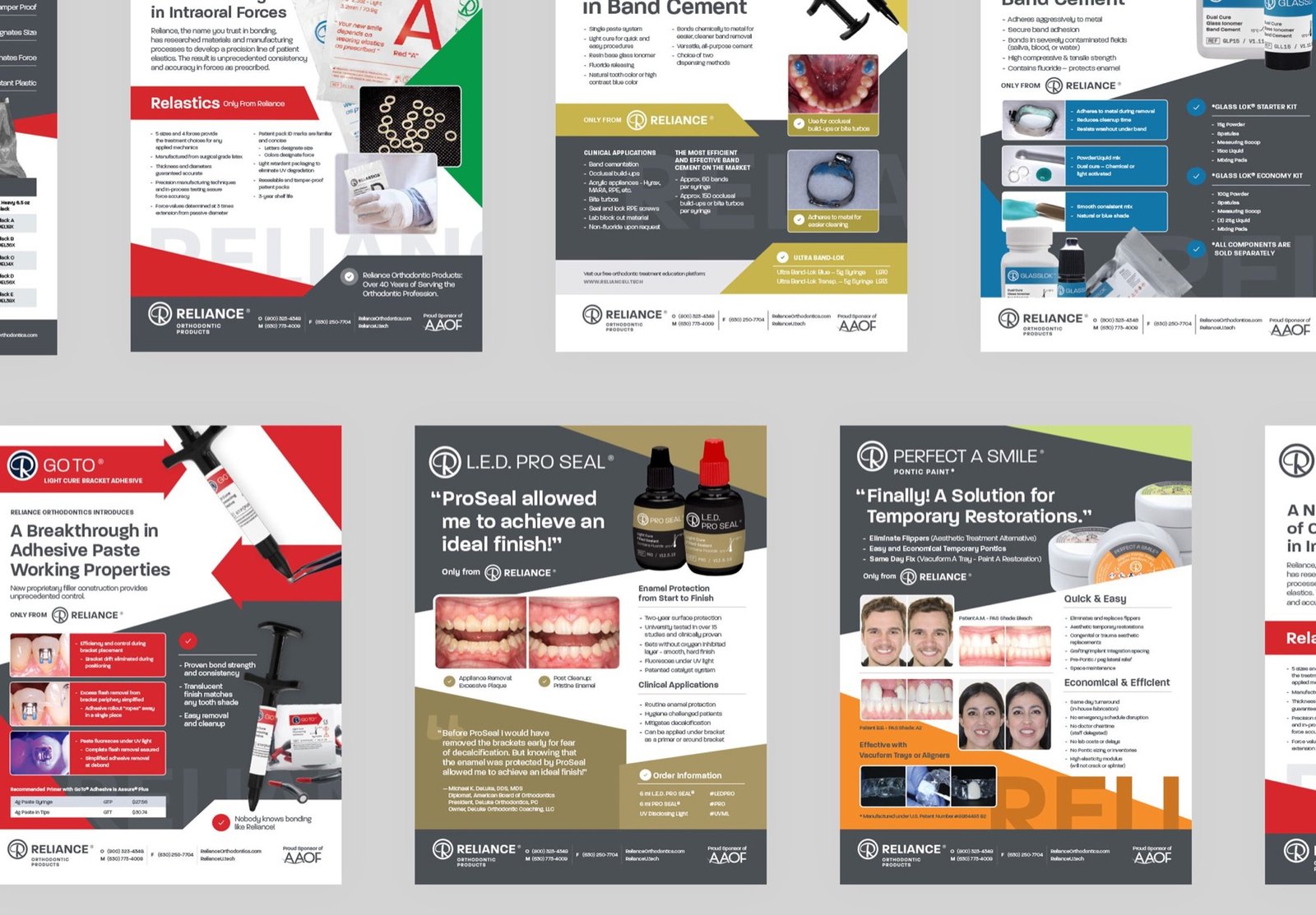 Reliance Orthodontic Products product literature