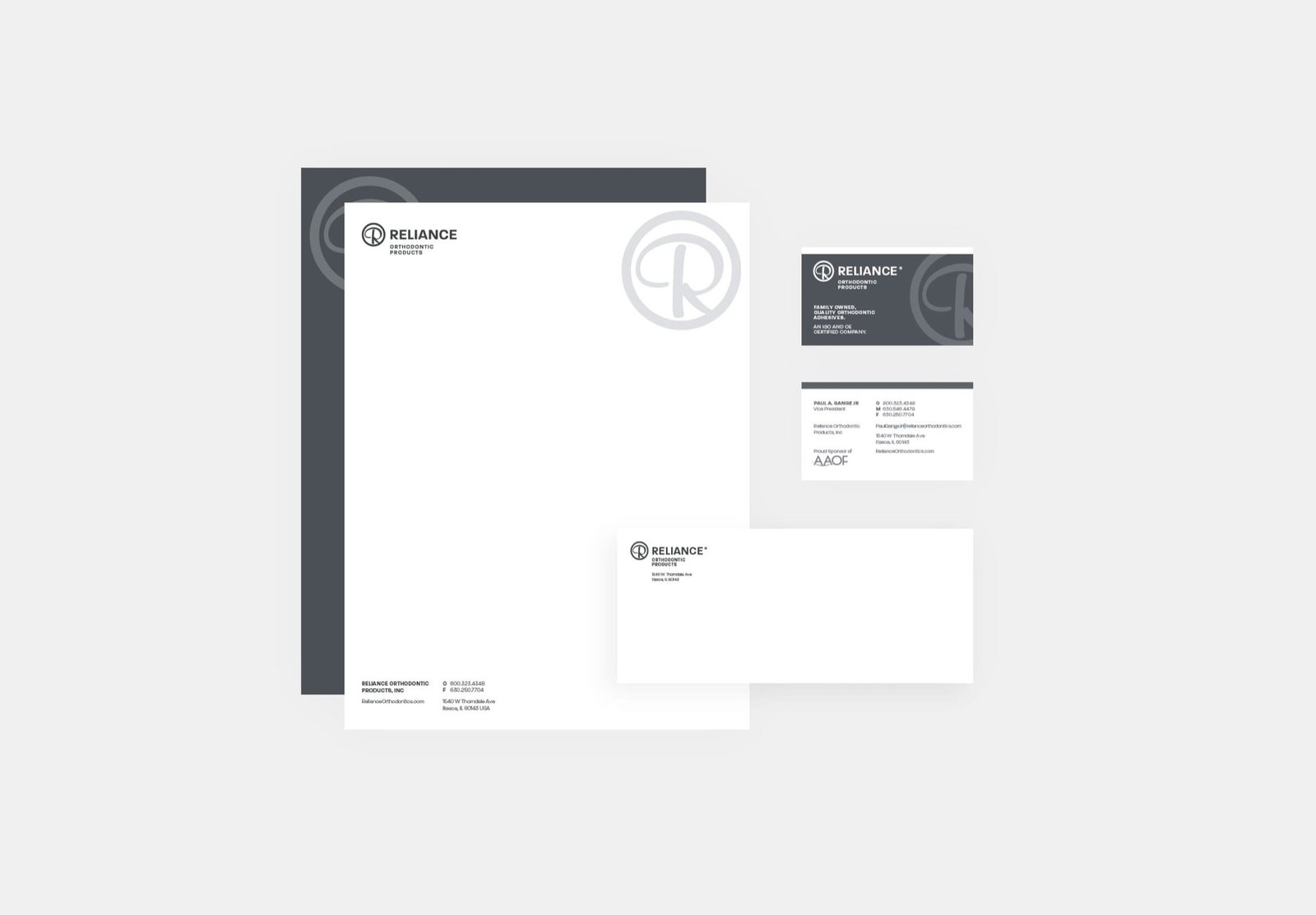 Reliance Orthodontic Products stationery system